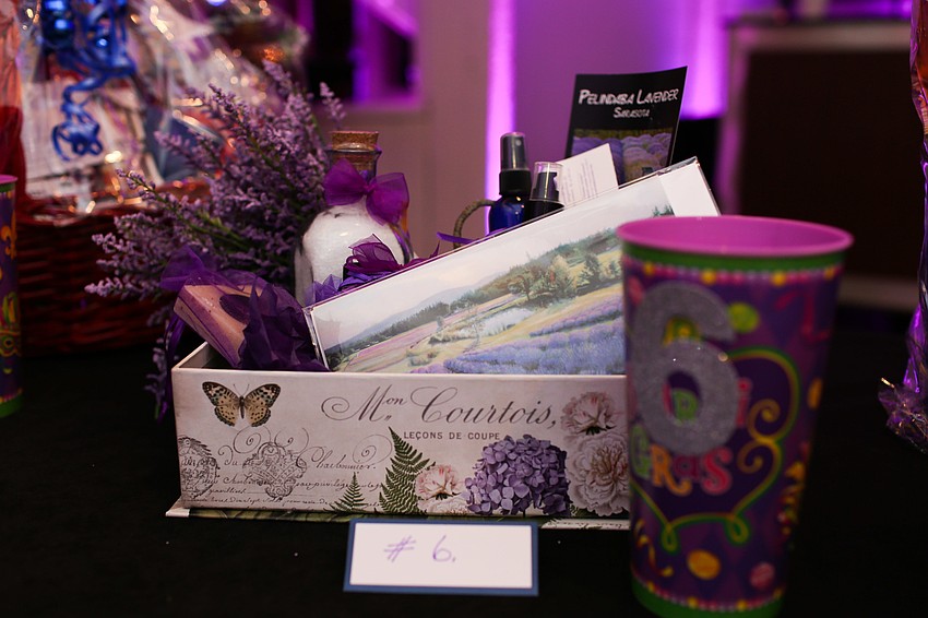 Guests could win prize baskets in the chance raffle.