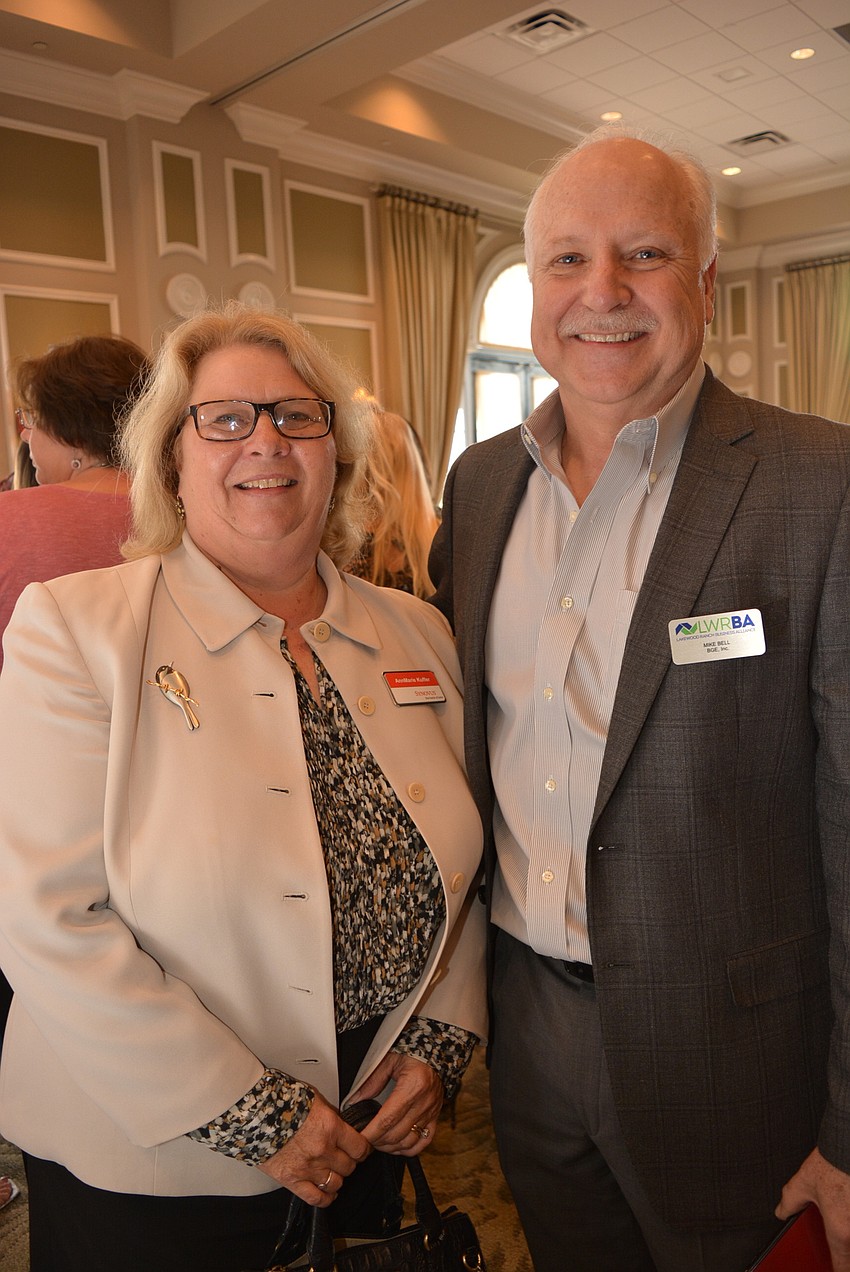 AnnMarie Kuffer, of Synovus, and Mike Bell, of BGE, enjoy the event together.