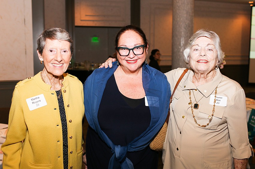 Martha Rogers, Sally Atrucchi and Louise Roe