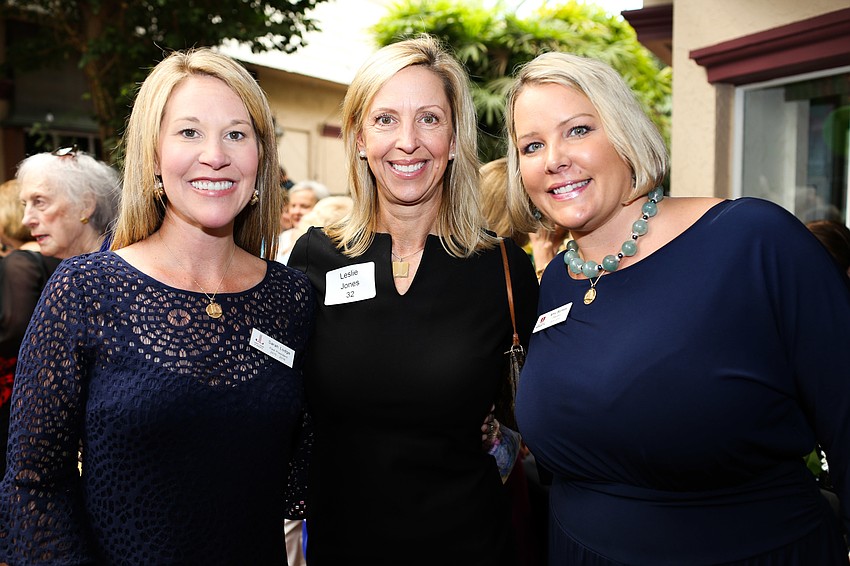 Sarah Lodge, Leslie Jones and President Amy Sankes