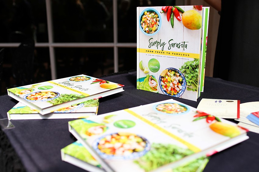 The lunch menu featured items from the Simply Sarasota cookbook.