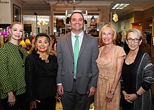 Jean Weidner Goldstein, President Ida Zito, Tom Urfer, Chairwoman Joan Campo-Liga and Monia Joblin