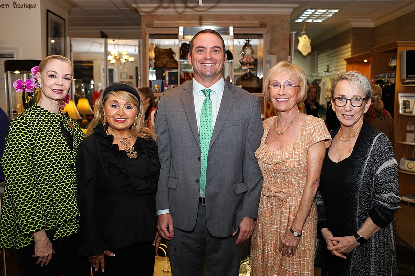 Jean Weidner Goldstein, President Ida Zito, Tom Urfer, Chairwoman Joan Campo-Liga and Monia Joblin