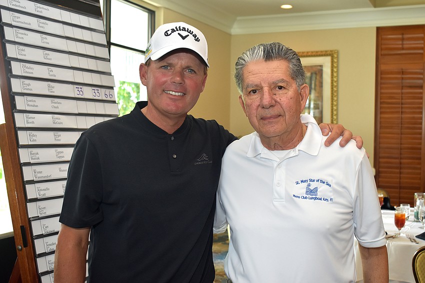 Longboat Key Club Golf Director Terry O’Hara and tournament organizer Lenny DiStefano