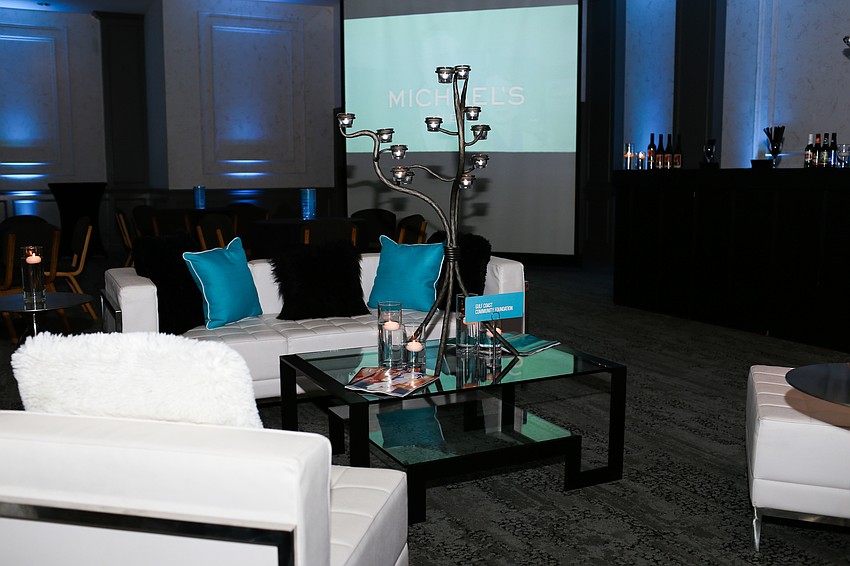 Lounge areas were set up around Michael's On East.