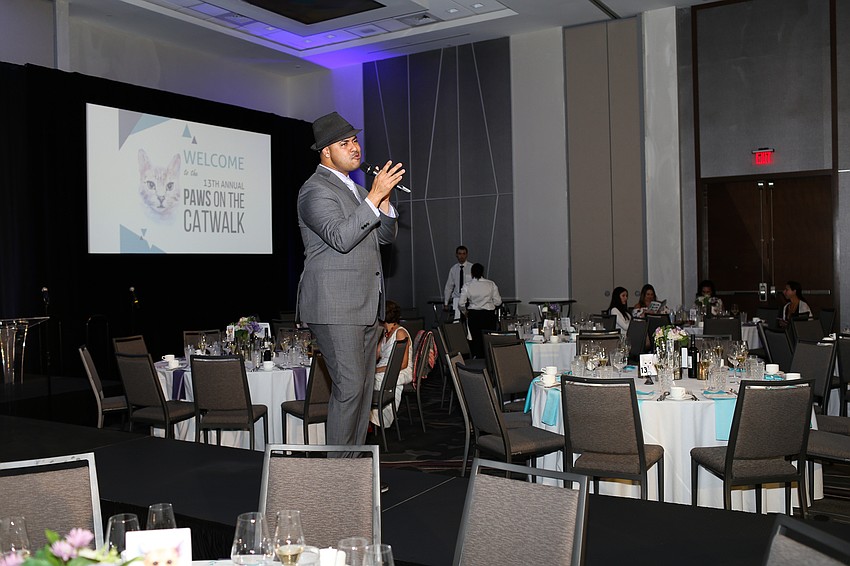 Jonathan A. Cortez entertained throughout the cocktail hour.