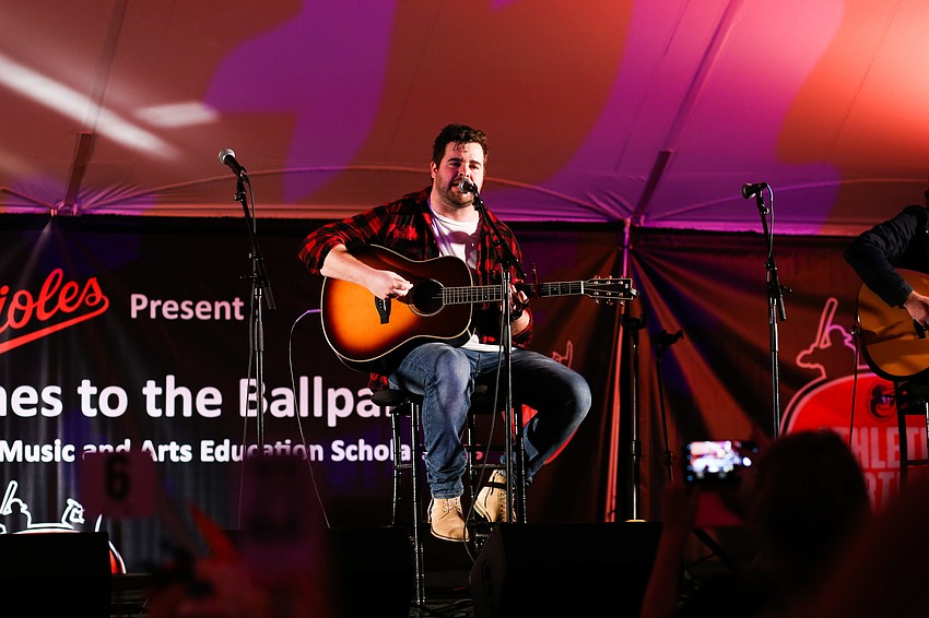 Ryan Beaver sings his song, 