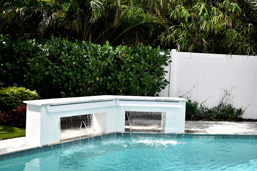 The patios and pool decks were popular spots amongst the home tour fans.