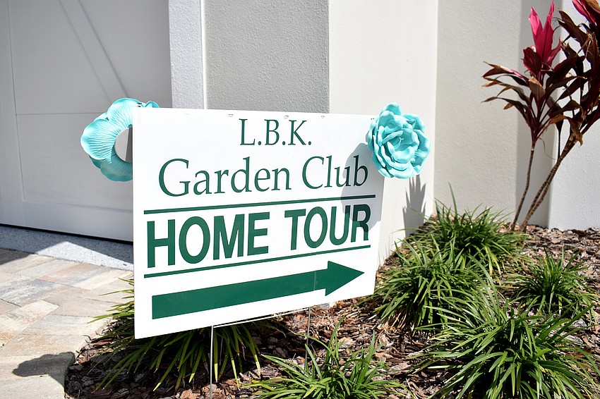 Signs were posted around the island giving directions to those hoping to tour the homes.