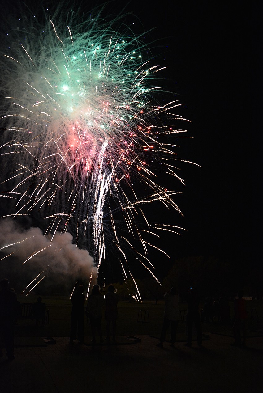 Attendees of a March 2 dinner celebration at Tara Golf and Country Club enjoyed a fireworks display around 8:30 p.m.