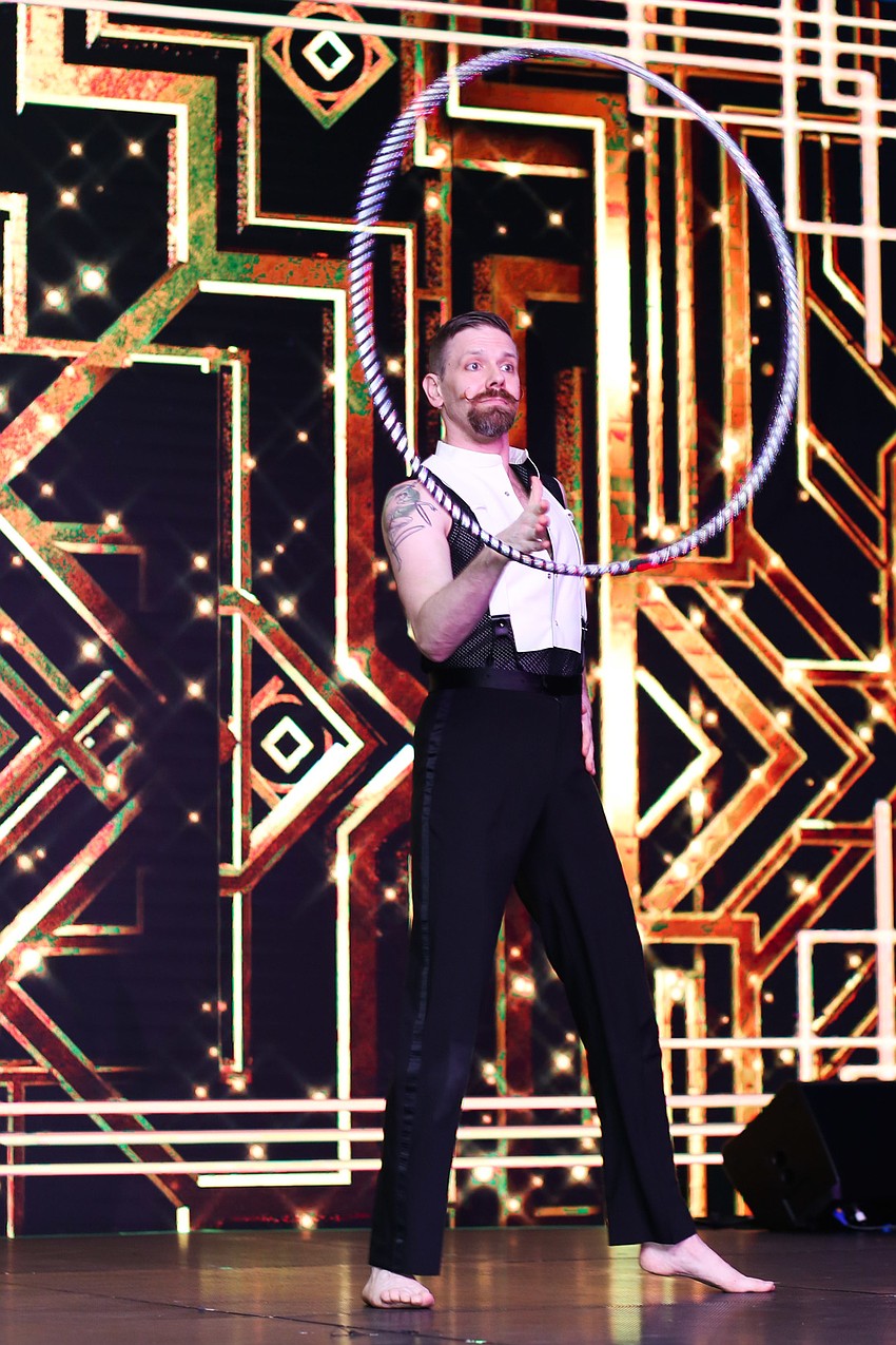 The Parisian Cabaret Show delighted guests.