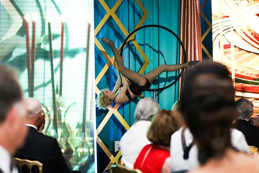 The Parisian Cabaret Show delighted guests.