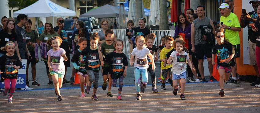The 5- and 6-year-old class race was off to a roaring start.