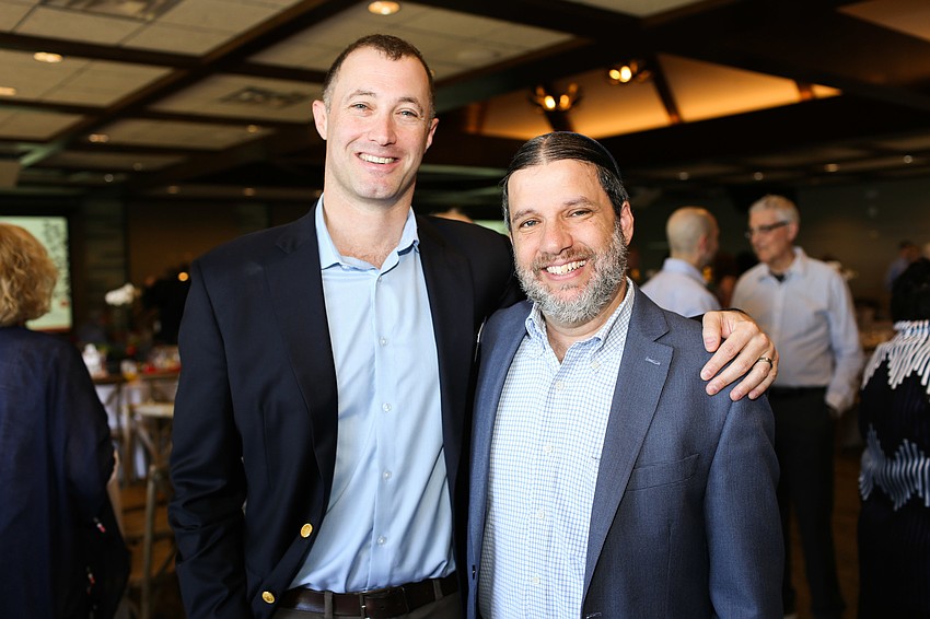 Co-Chairman and Hershorin Schiff Community Day School Head of School Daniel Ceaser with Rabbi Michael Werbow