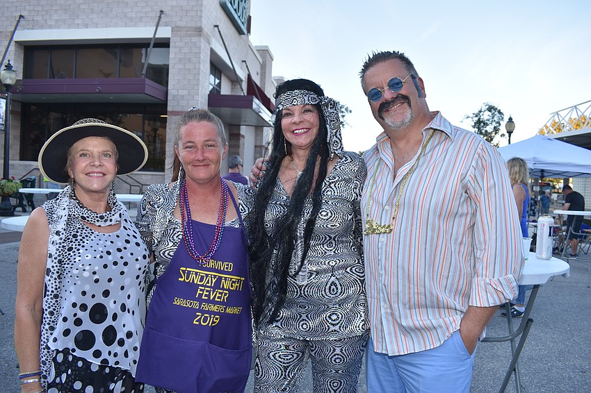 Mary Harper, Chrystal Brown, Fa Arno and Johnny Arno