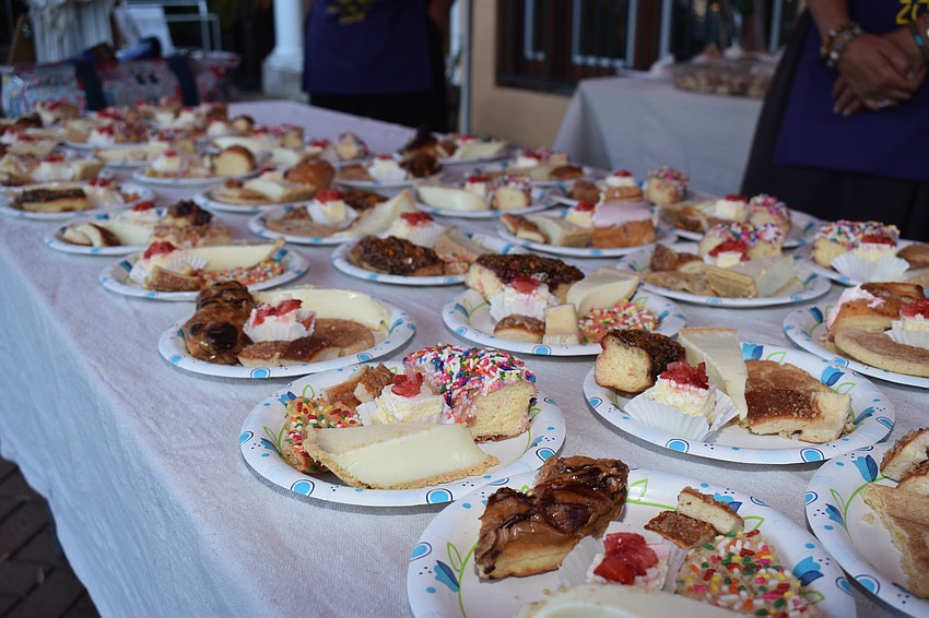 After all of the veggies and produce from the vendors in the market, attendees got to sample from the dessert table.