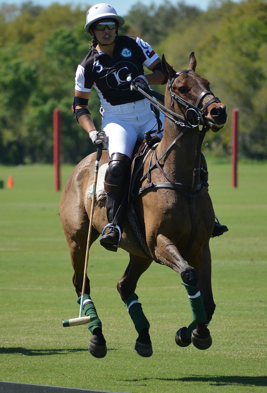 WIPN'S Courtney Asdourian flies down the field during a tournament match.