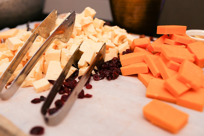 Light bites were served for guests to enjoy during the party.