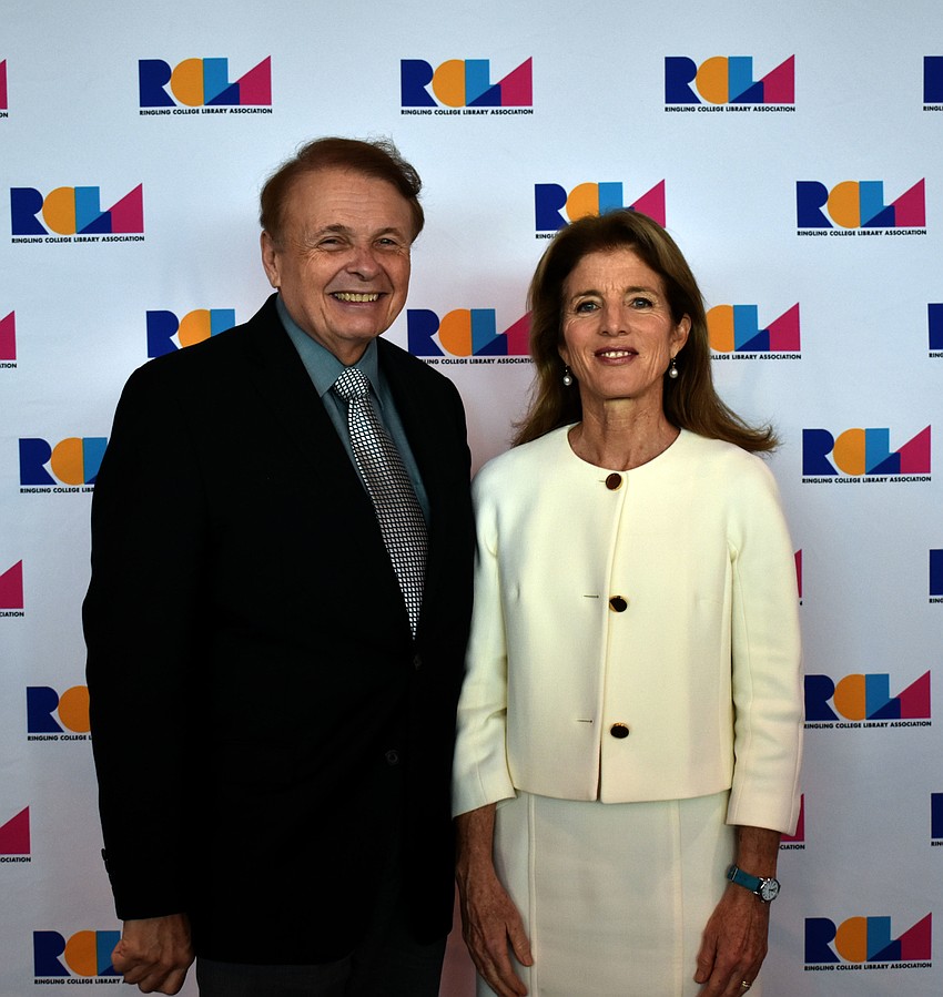 Ringling College of Art and Design President Larry Thompson and Caroline Kennedy