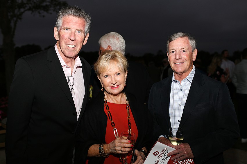 Tom and Barbara Gardner with Jim Doyle