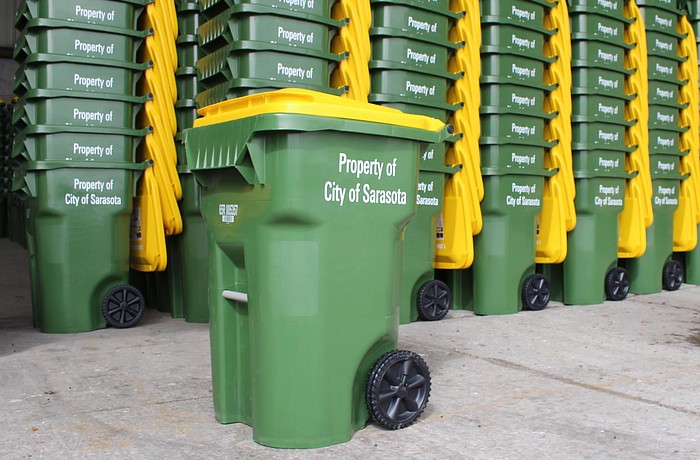 The city will distribute more than 15,000 carts to residents in March. Photo courtesy city of Sarasota.