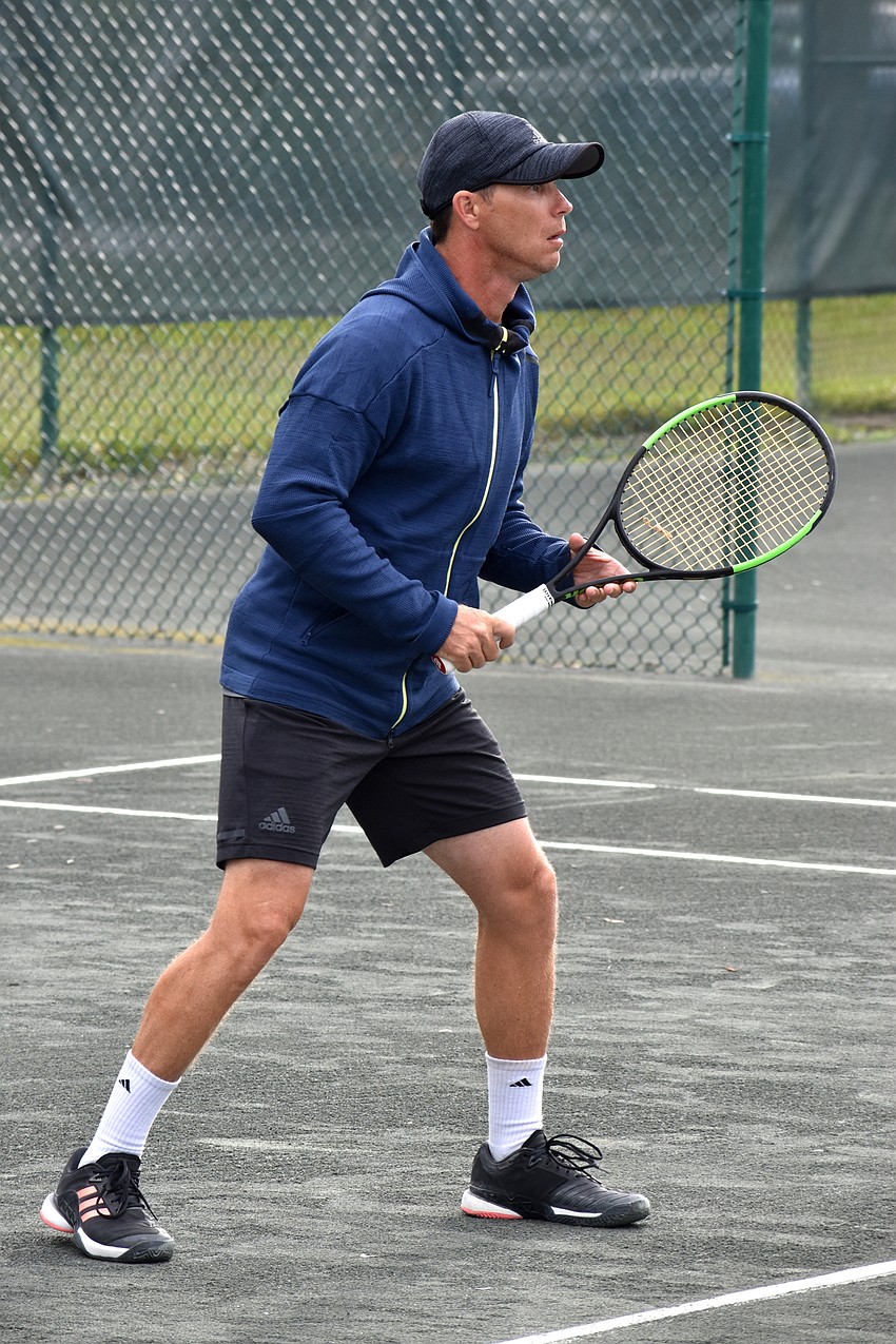 Claudiu Retean plays defense during the Battle of the Pros.