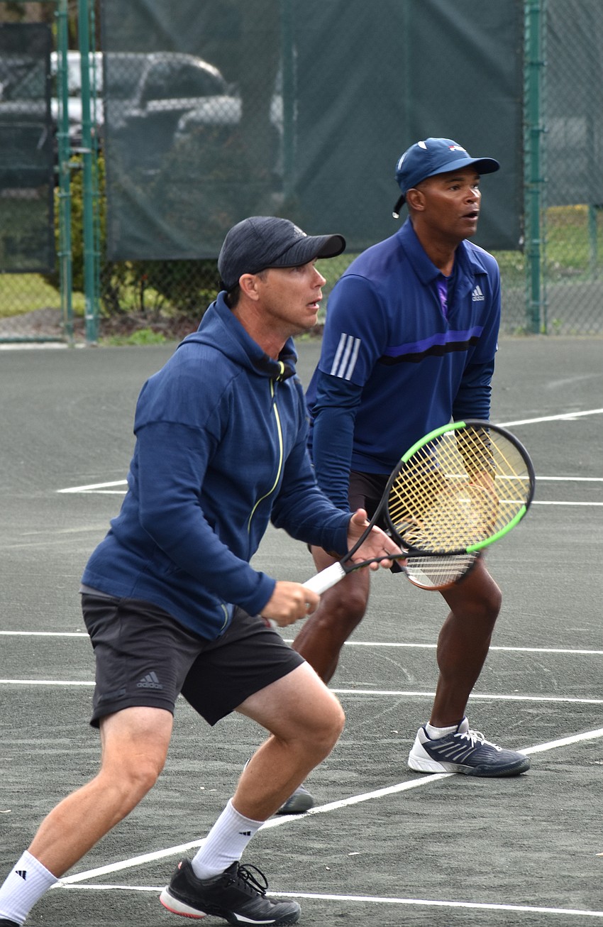 Claudiu Retean and Ron Shields compete together against Sergiu Pletosu and Jeff Otterbein.