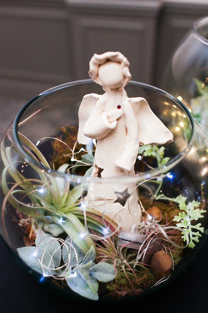 Easterseals artists made the centerpieces.