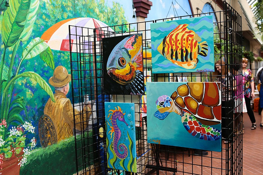 Art from the Easterseals Happiness House was for sale, with 70% of the funds going back to the artist.