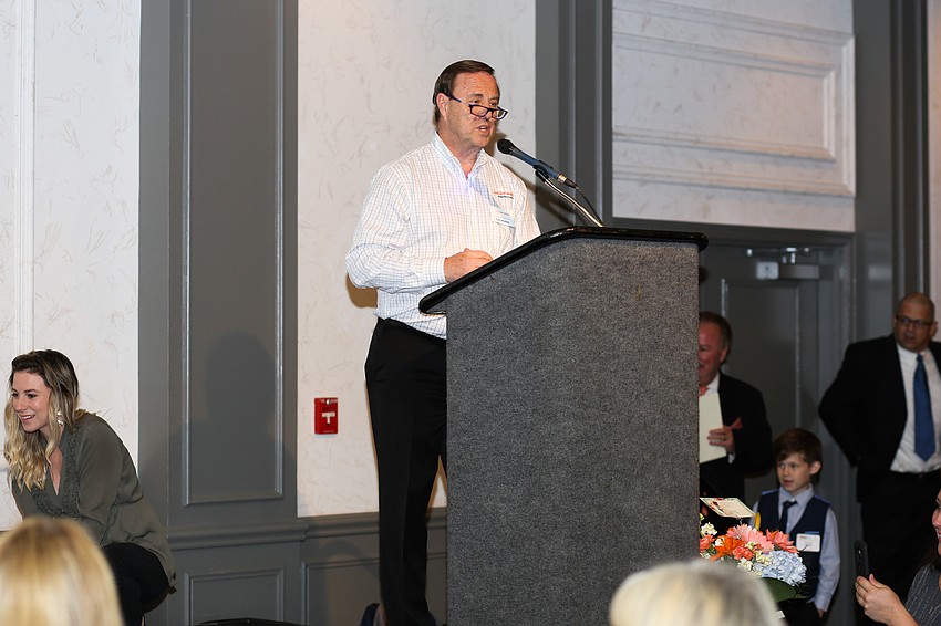 Tom Waters thanks guests for coming.