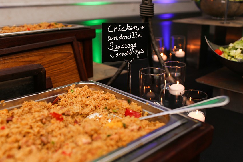 Authentic food was served for dinner.