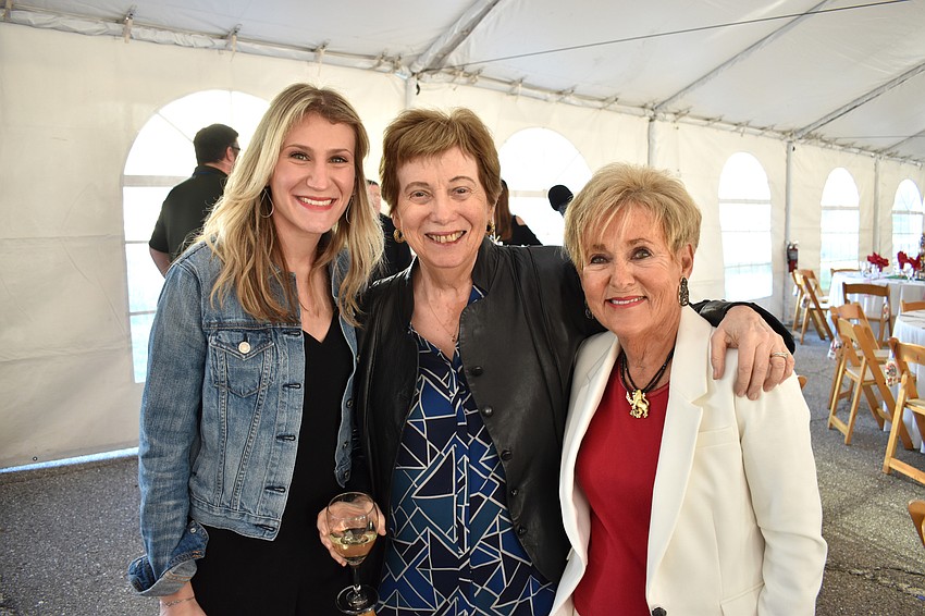 Jordyn Axelrod, Hannah Weinberg and Opening Night Sponsor Party Chairwoman Bunny Skirboll