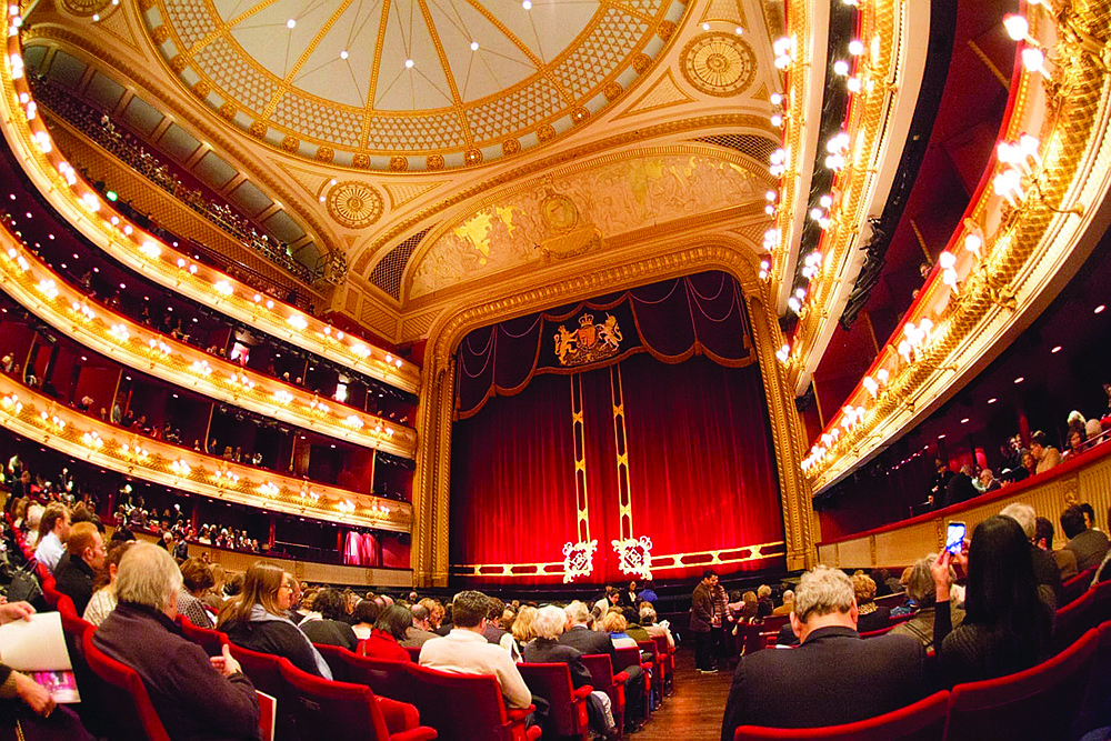 The Royal Opera House at Covent Garden in London.