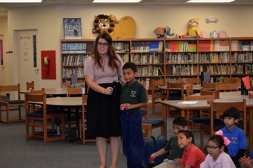 Second-grade students, such as Mason, wanted to ask the Ghanaian students a variety of questions.