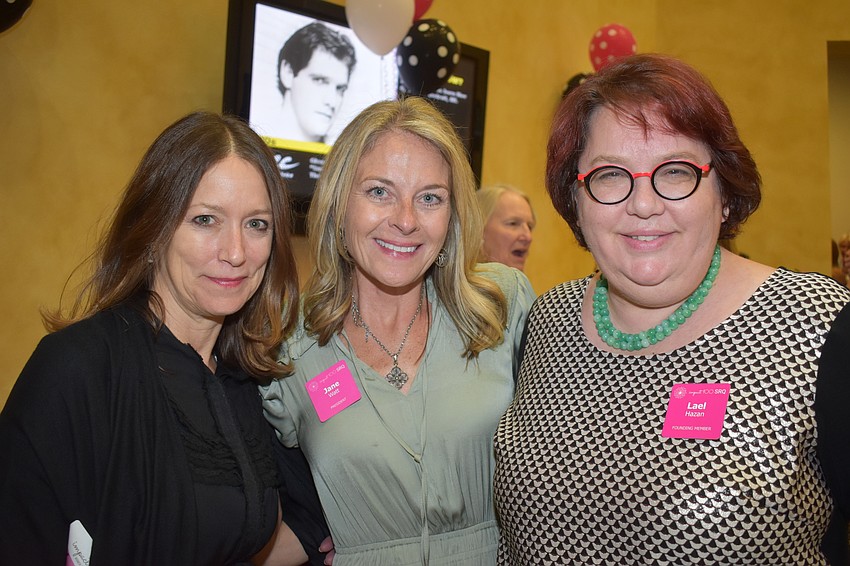Audria Piekarz, President Jane Watt and Lael Hazan