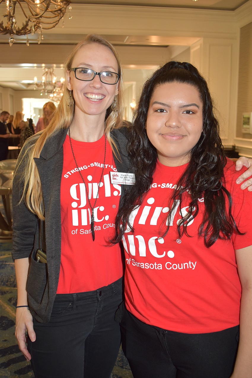 Girls Inc.'s Amanda Poynter and Jennifer Arreaga