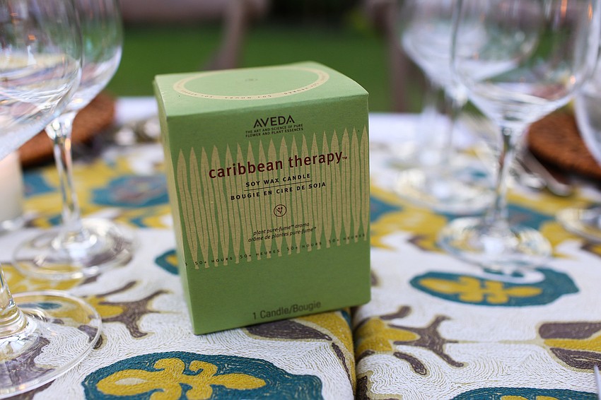 Each guest was given a soy candle from Mark and Deb Welle.