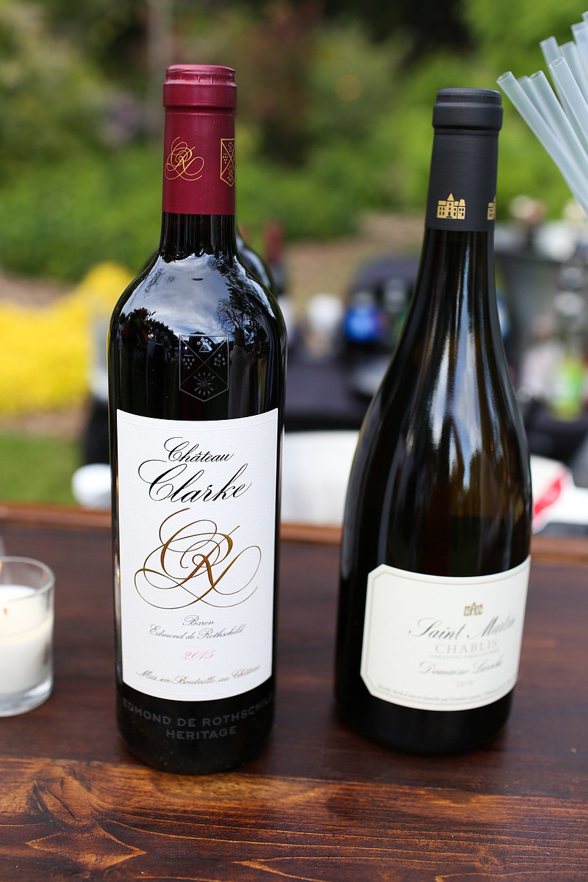 Wine was served with each course throughout the evening.