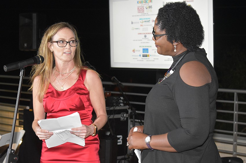 Rebecca Abrahamson, who runs the VPA program, is also a graduate of Booker High School, with Dr. Rachel Shelley.