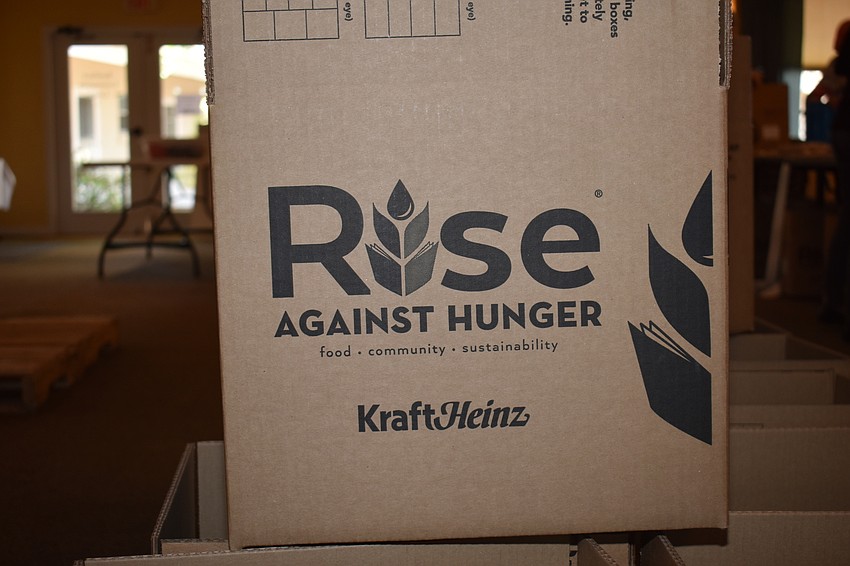 The goal for the event was to pack 20,000 meal packs in two hours.