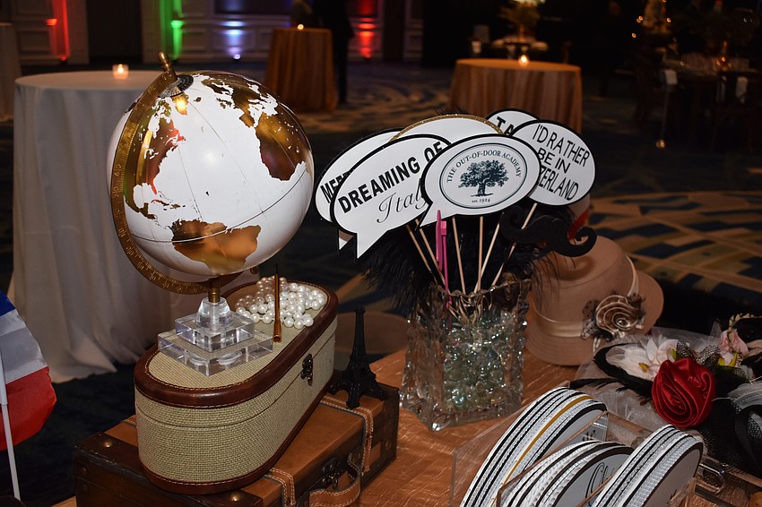 Hello Gorgeous offered several traveler props in its photo booth.