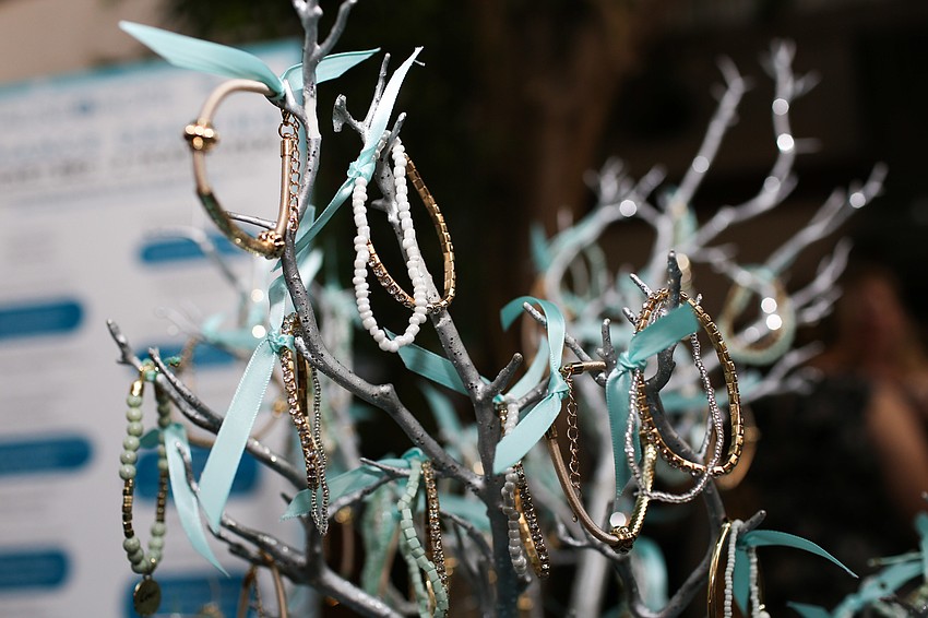 Guests could purchase bracelets as part of the chance raffle.