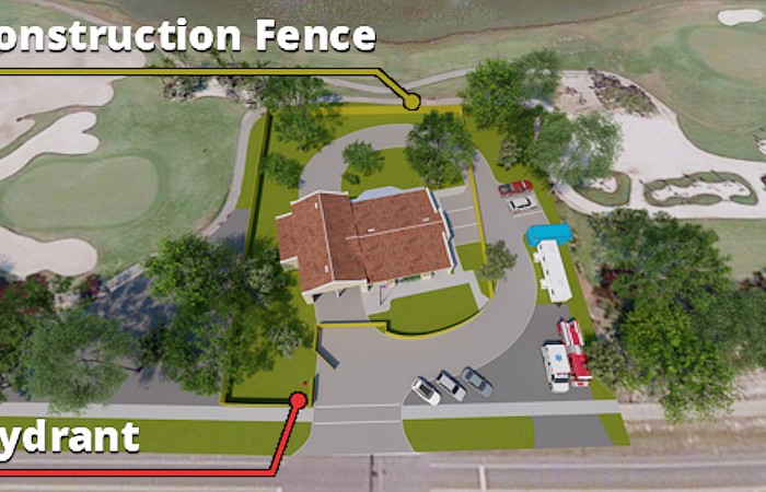 Rendering of new south fire station.