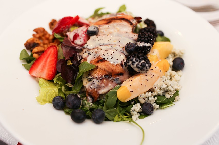 A summer salad was served for lunch.