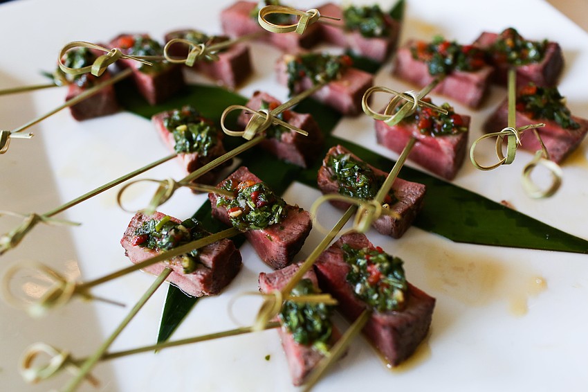 Chili beef was served before dinner.