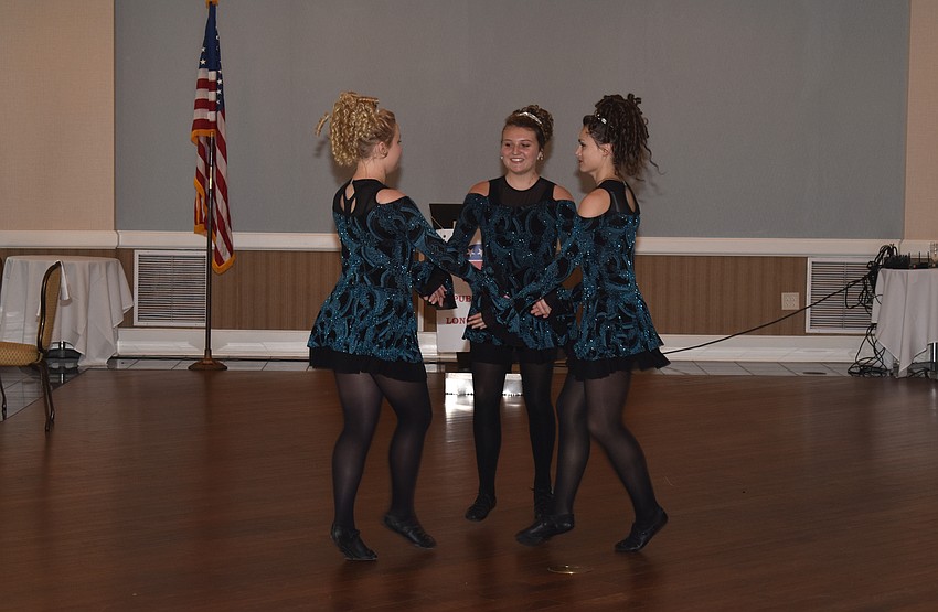 Dancers from the Irish Dance Academy of Sarasota performed for the crowd.