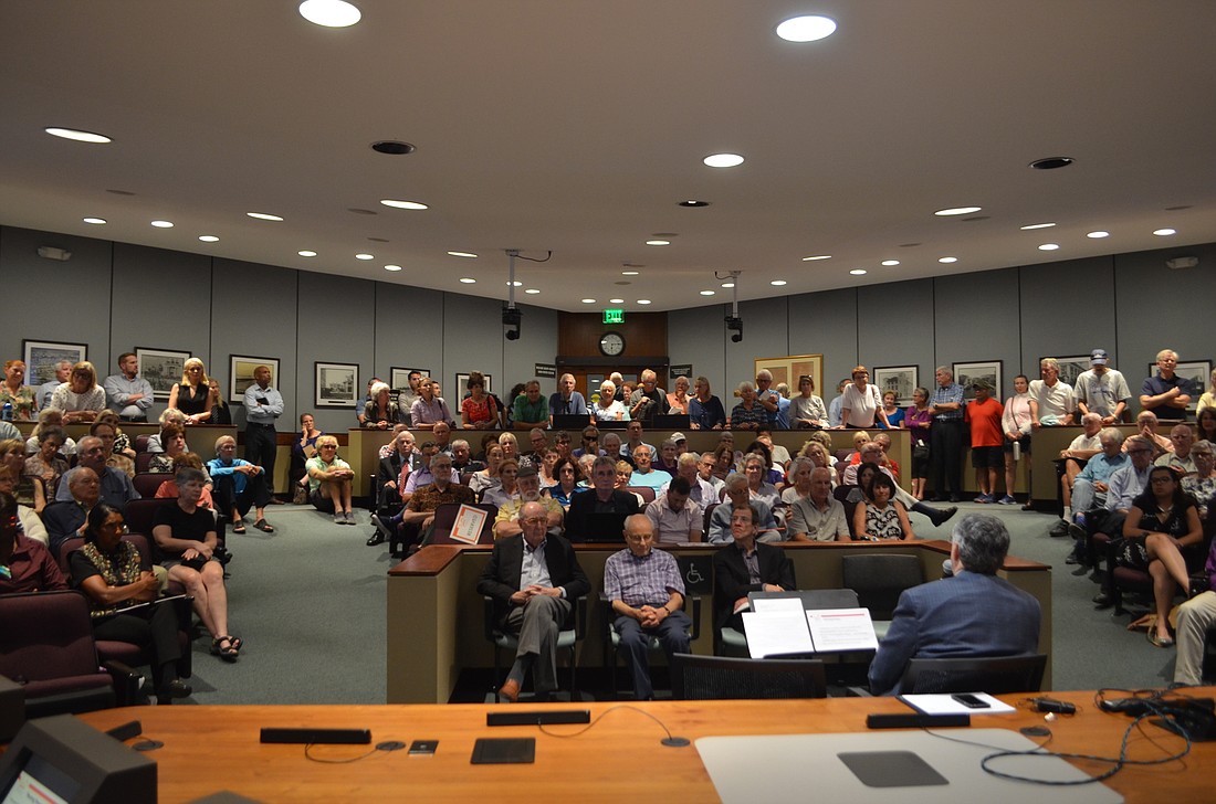 Sarasota Orchestra President and CEO Joseph McKenna outlined how the organization arrived at its vision for a venue in Payne Park at a packed meeting Tuesday evening.