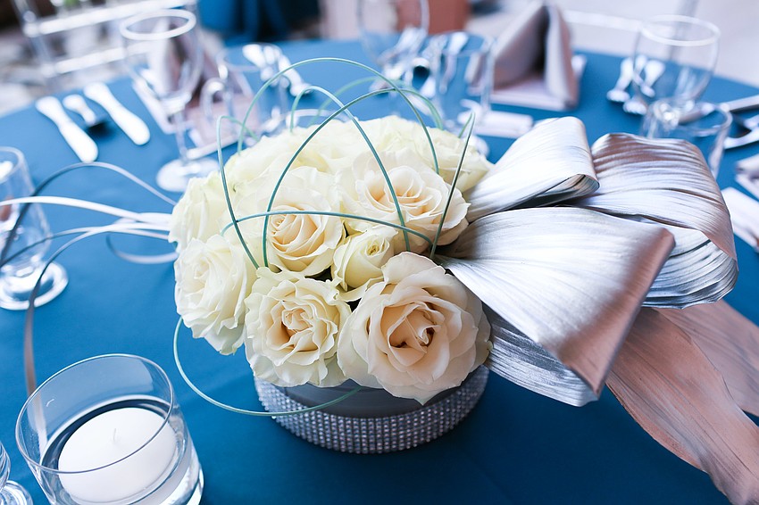 Dinner was served outside on the museum grounds.