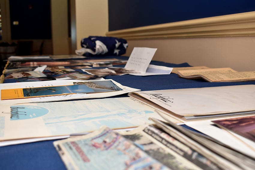 Old letters and photographs were on display to show the history of Beachplace.