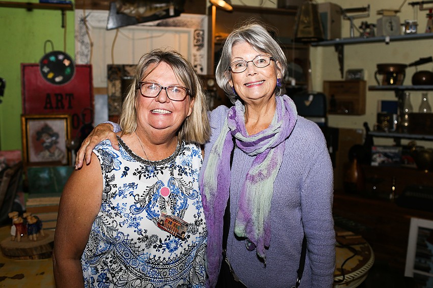 Bus Tour Guide Patti Clark and Assistant Bus Tour Guide Beverly Polk